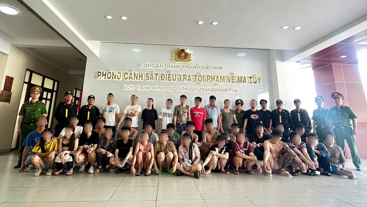 Công an TP.HCM bắt 36 đối tượng thuộc đường dây ma túy liên tỉnh